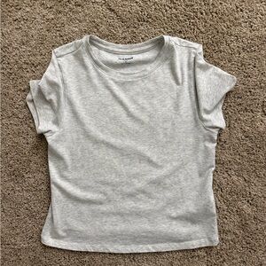 Old Navy Light Gray Bestee Short Sleeve Tee